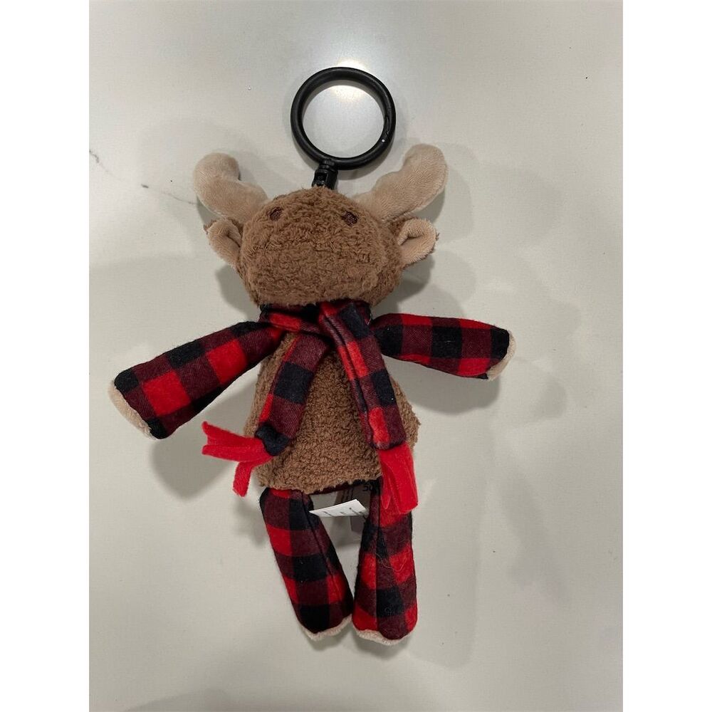 Scentsy Buddy Milford the Moose Plush w/ Buffalo Plaid Scarf Medium 14-24"